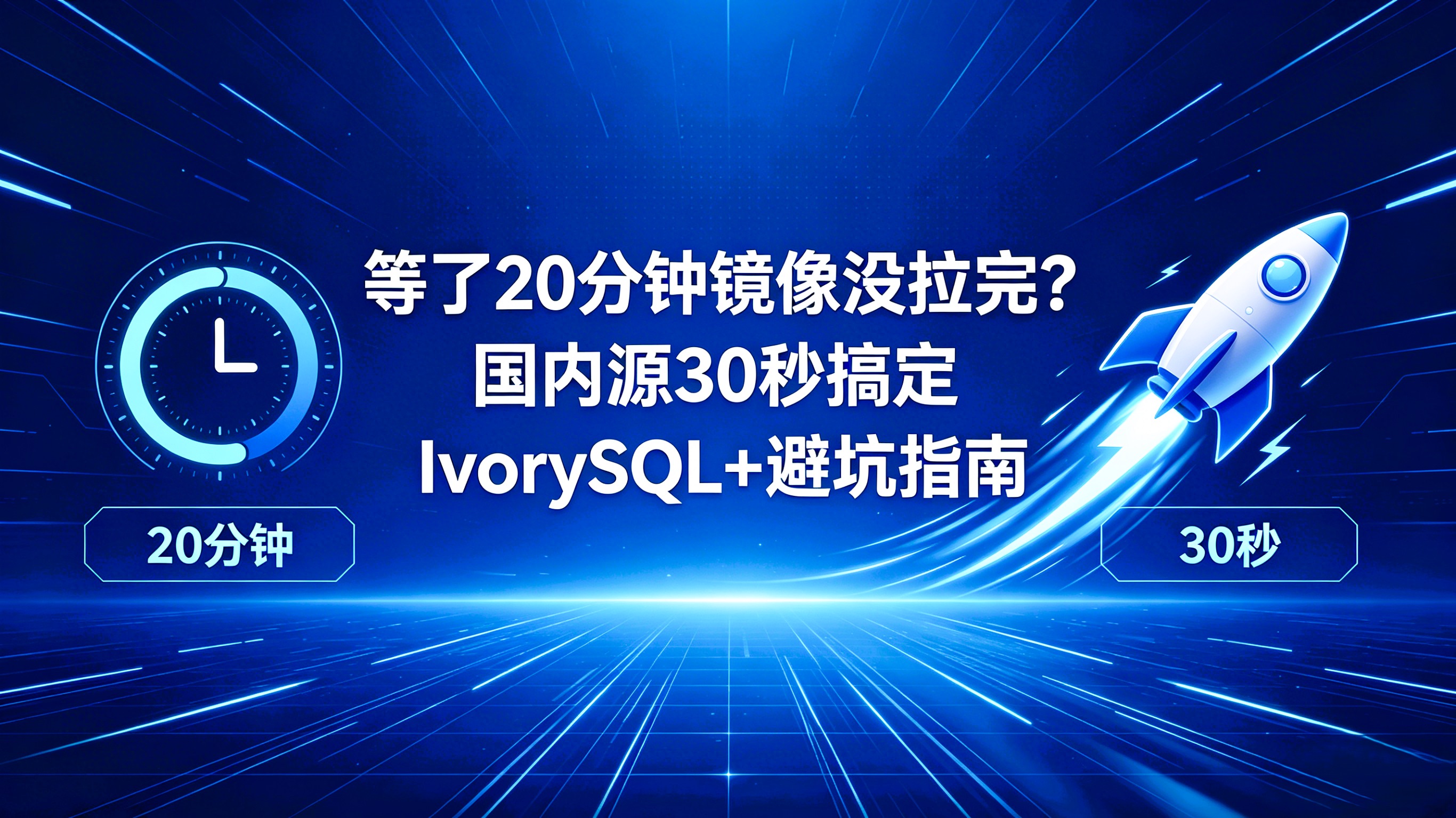 20-Minute Image Pull? China Mirror Gets IvorySQL Running in 30 Seconds
