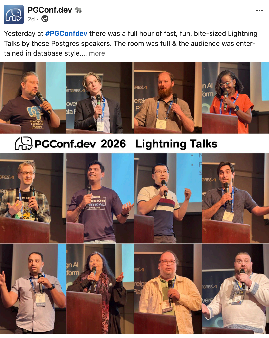 Lightning Talks